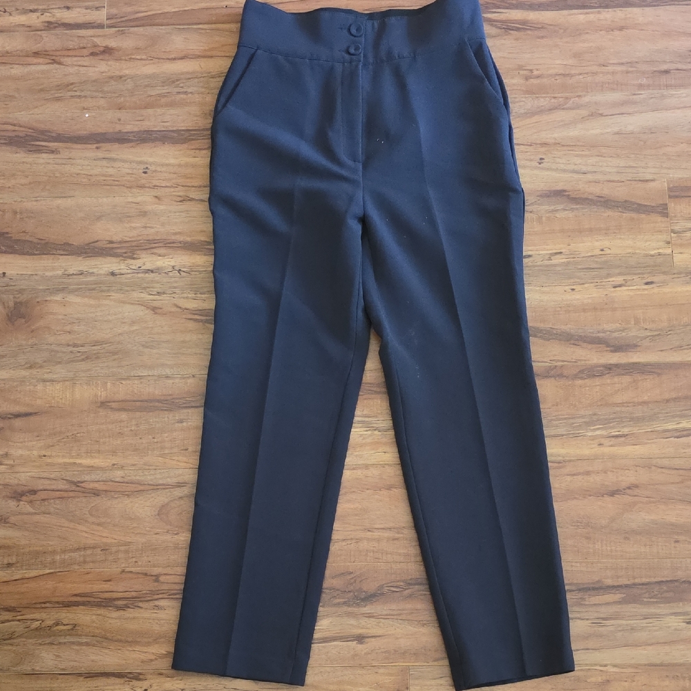 TINT Navy Blue Slacks Tailorded slim fit medium high waisted